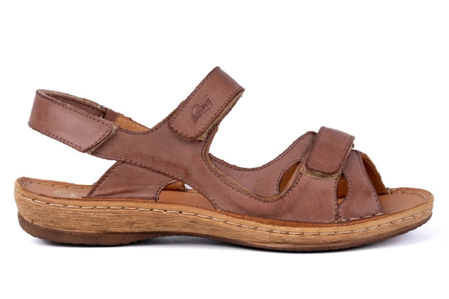 Sportowe sandały damskie  na rzepy  Łukbut 6370-3-L-153 