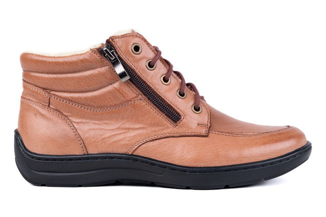 Trzewiki damskie brązowe Łukbut 07240-3-Z-153