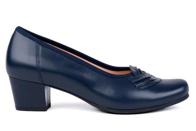 Skórzane czółenka damskie Łukbut 25060-4-J-352