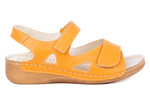 Sandały damskie na szersze stopy,beżowe,komfortowe Łukbut  16420-3-L-022 