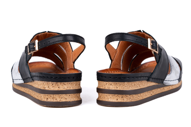 Sandały damskie na koturnie Łukbut 24780-3-L-100