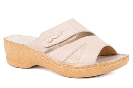 Klapki damskie,jaśminowy, ochraniające haluks Łukbut 13830-3-L-584