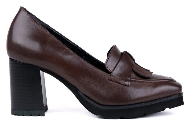 Skórzane czółenka damskie Łukbut 29030-3-J-330