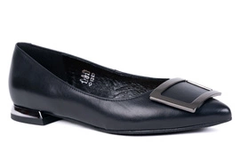 Baleriny damskie z noskiem w szpic Łukbut 24300-3-J-100