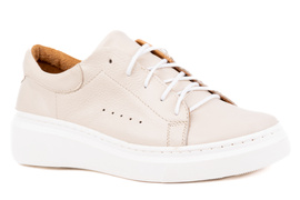 Trampki damskie beżowe Łukbut 19750-3-J-243