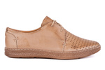 Damskie półbuty komfortowe beżowe Łukbut 15340-3-W-050