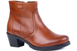 Botki damskie w kolorze brązowym Łukbut 13020-3-Z-060