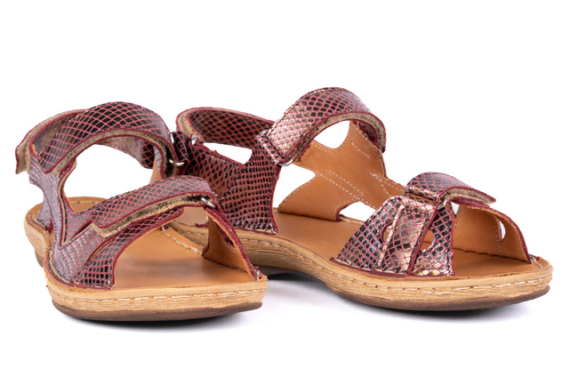 Sportowe sandały damskie na rzepy Łukbut 6370-3-L-661