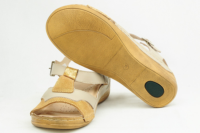 Sandały damskie na szersze stopy komfortowe Łukbut 1101