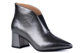 Botki na wiosnę szare Łukbut 21800-3-J-423 SREBRNY