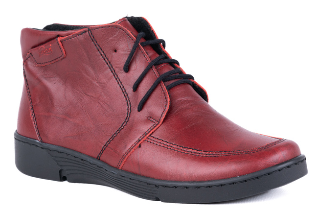 Trzewiki damskie czerwone Łukbut 6750-3-Z-008