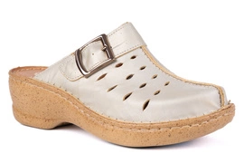 Klapki damskie, na platformie, z zakrytymi palcami 652P-3-L-052