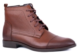 Trzewiki męskie casual,brązowe Łukbut 23500-4-Z-003