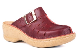 Klapki damskie, na platformie, z zakrytymi palcami Łukbut 652P-3-L-008