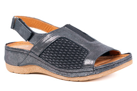 Sandały damskie  na wysokie podbicie i tęgie stopy , ochraniające haluks Łukbut  15460-3-L-290