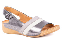 Komfortowe sandały damskie , komfortowe na tęższe stopy Łukbut 11040-3-L-140