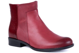 Botki damskie bordowe Łukbut 13270-3-Z-209Ł/507Ł