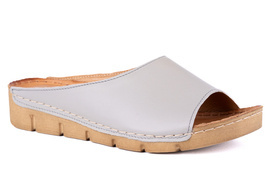 Płaskie klapki damskie szare Łukbut 14340-3-L-210