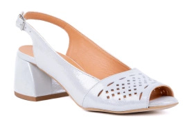 Srebrne sandały damskie Łukbut 21700-3-L-480