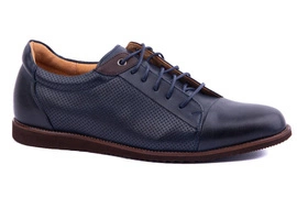 Półbuty komfortowe męskie granatowe Łukbut 21090