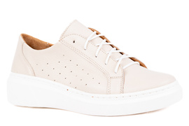 Trampki damskie beżowe Łukbut 19760-3-J-243