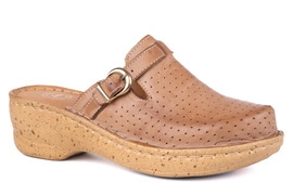 Drewniaki damskie na platformie Łukbut 06710-3-L-050