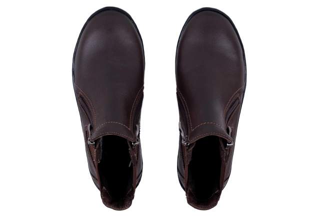 Jesienno- zimowe trzewiki damskie brązowe, Łukbut 11890-3-Z-287