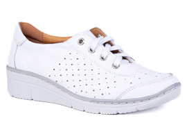 Damskie pólbuty komfortowe na koturnie  Łukbut 15330-3-W-007