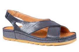 Sandałki na lato grafitowe Łukbut 18280-3-L-680 FOLIA