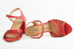 Sandały damskie czerwone Łukbut 3210