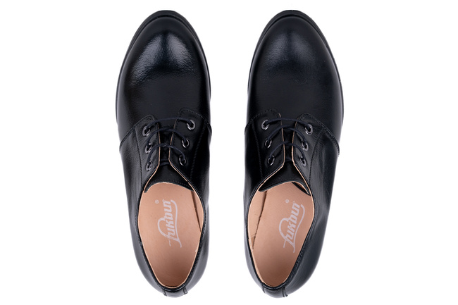 Czółenka na klocku klasyczne czarne Łukbut 21870-3-J-601