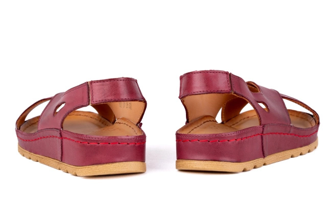 Sandałki na lato bordowe Łukbut 18280-3-L-209 