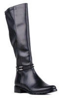 Kozaki damskie skórzane na szerszą łydkę Łukbut 29280-3-Z-001