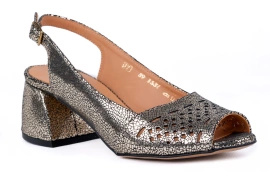 Srebrne sandały damskie Łukbut 21700-3-L-128