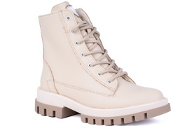 Beżowe trapery damskie Łukbut 23060-3-Z-243