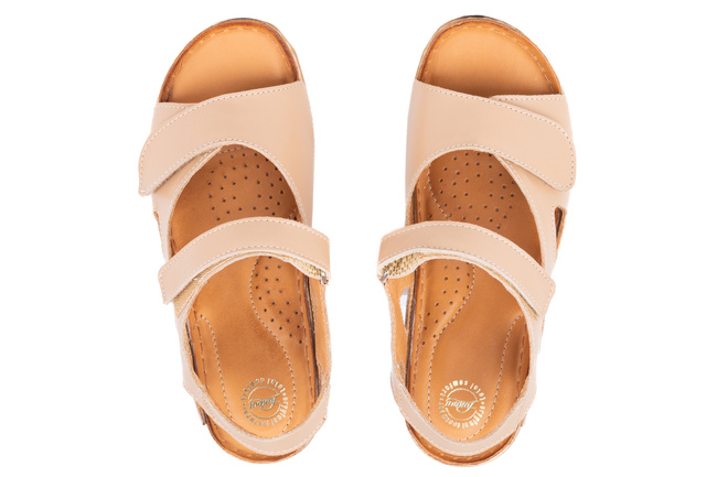 Sandały damskie na szersze stopy komfortowe Łukbut 16420-3-L-585