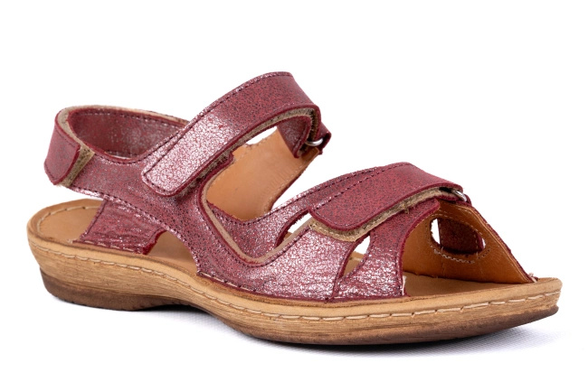 Sportowe sandały damskie  na rzepy  Łukbut 6370-3-L-646