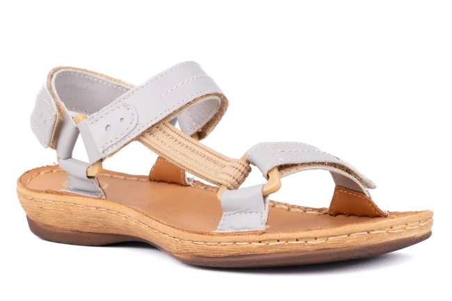 Sandały damskie na rzepy Łukbut 6360-2-L-210