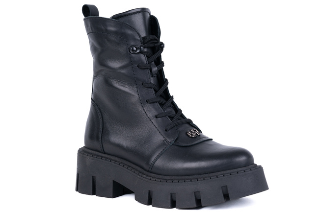 Trapery damskie na traktorowej podeszwie Łukbut 26240-3-Z-001 