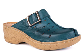 Klapki damskie, na platformie, z zakrytymi palcami 652P-3-L-435