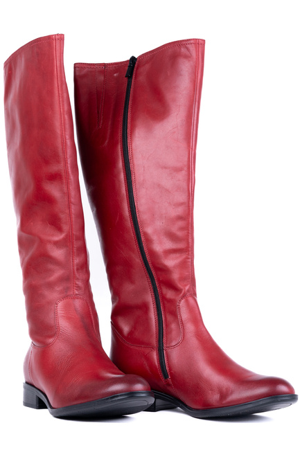 Kozaki damskie oficerki Łukbut 07260-3-Z-209