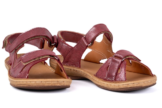 Sportowe sandały damskie  na rzepy  Łukbut 6370-3-L-646