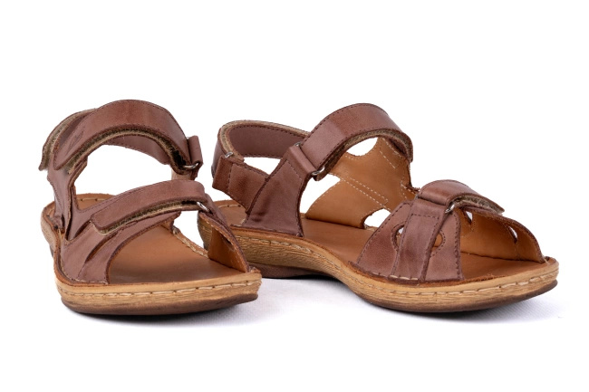 Sportowe sandały damskie  na rzepy  Łukbut 6370-3-L-153 