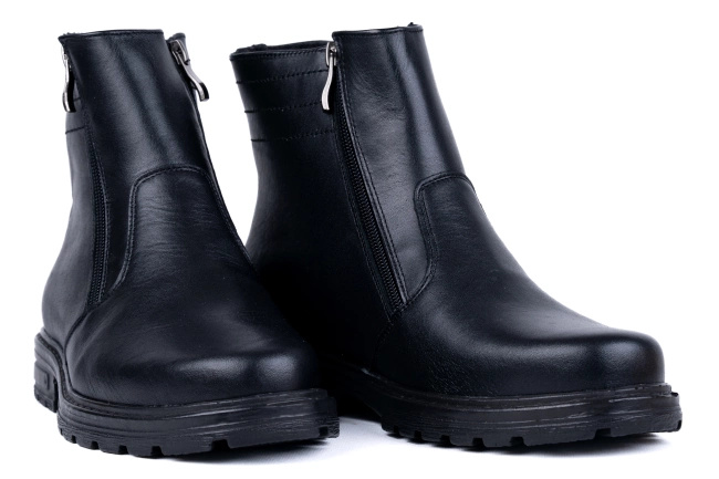 Męskie kozaki na zimę , dobrze ocieplone w środku Łukbut 884