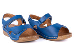 Sandały damskie niebieskie komfortowe Łukbut 16420-3-L-018 