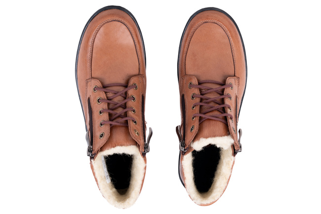 Trzewiki damskie brązowe Łukbut 07240-3-Z-153