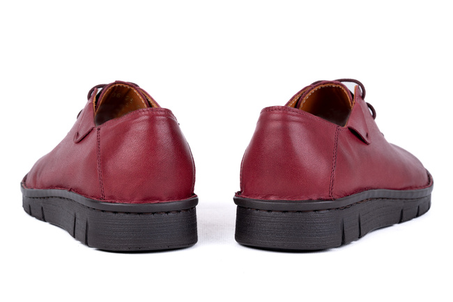 Półbuty damskie komfortowe wiązane , na szersze stopy Łukbut 17970-3-J-209 