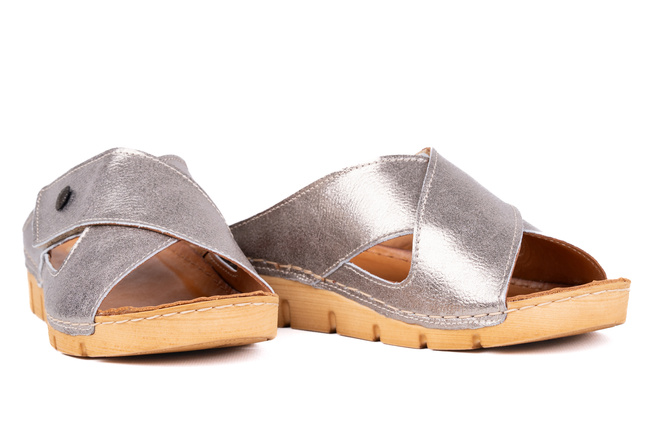 Skórzane klapki Łukbut 14510-3-L-702