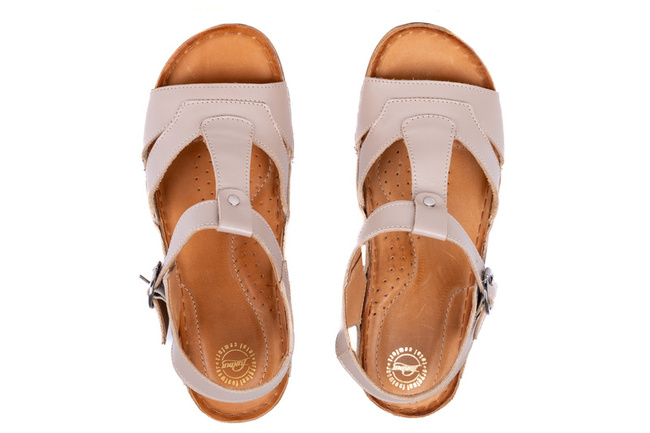 Sandały damskie na szersze stopy komfortowe Łukbut 11010-3-L-550 