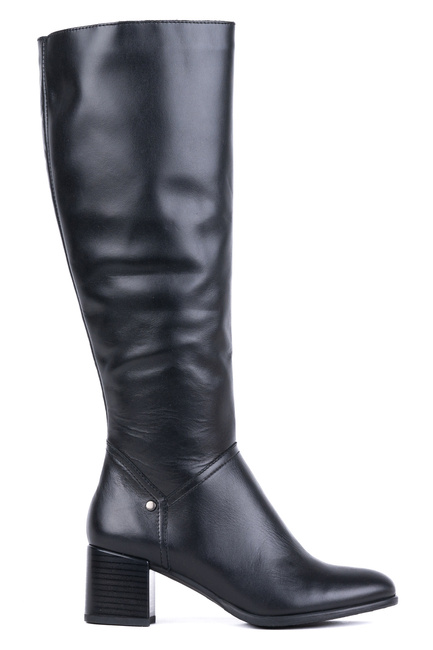 Eleganckie kozaki damskie na obcasie 26110-3-Z-001